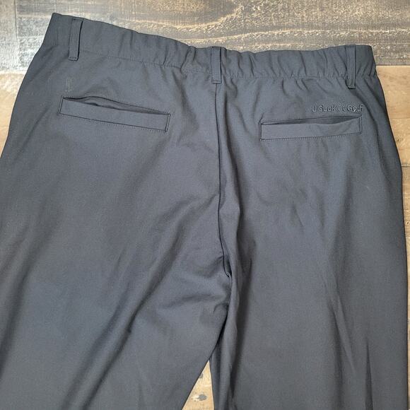 NWT U Suck at Golf Mens 36/30 Black Dress‎ Athletic Stretch Pants Lightweight - Picture 8 of 16